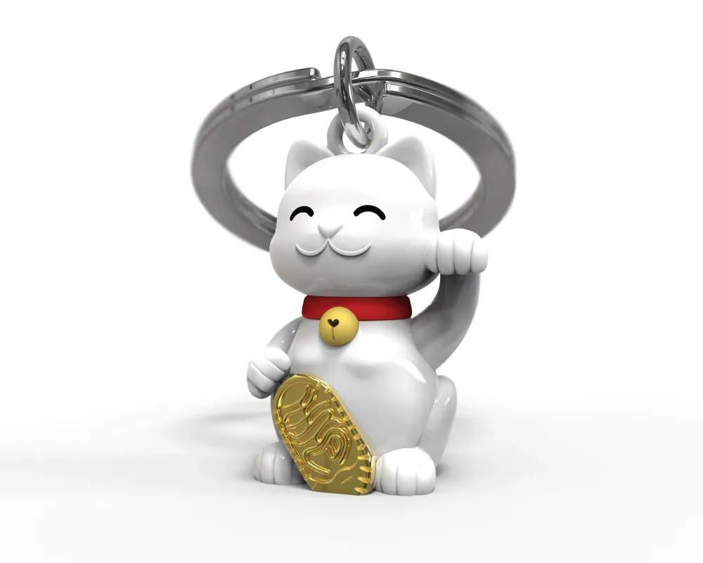 MTM - klíč klíče - Lucky Cat - Klíčové prsteny