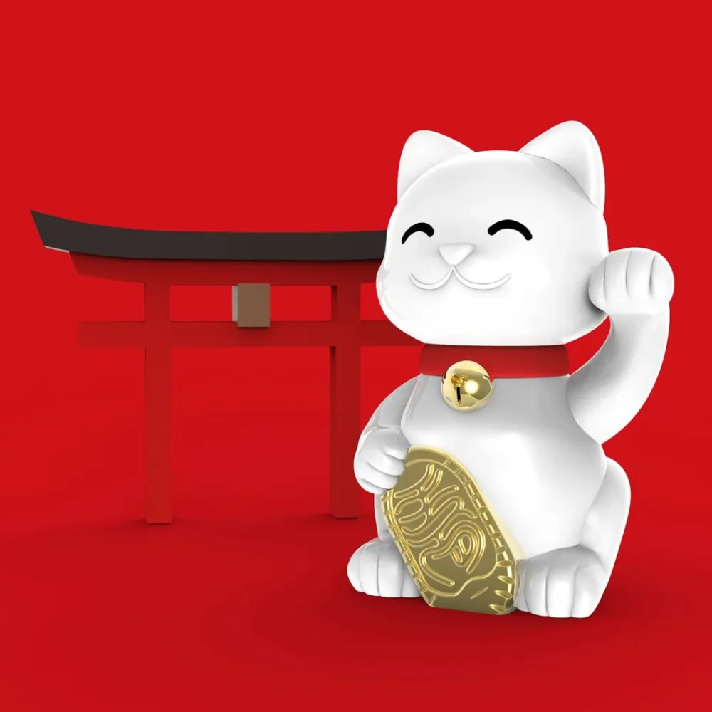 MTM - klíč klíče - Lucky Cat - Klíčové prsteny