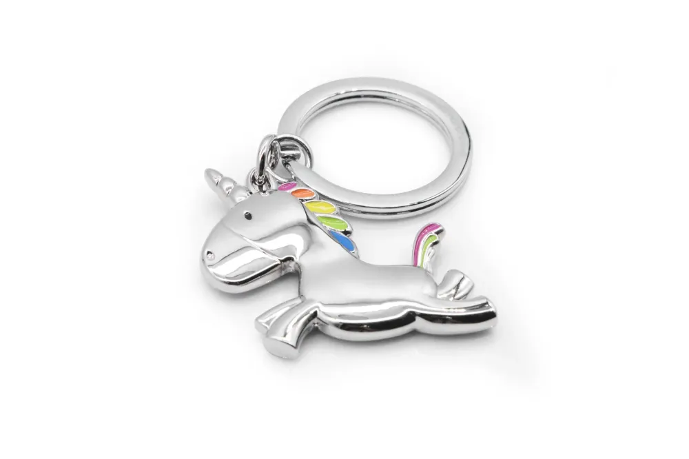 MTM - klíčový prsten - Rainbow Unicorn - Klíčové prsteny