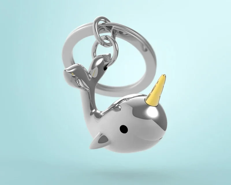 MTM - KEY KEY - Velryba se zlatým rohem - Klíčenky