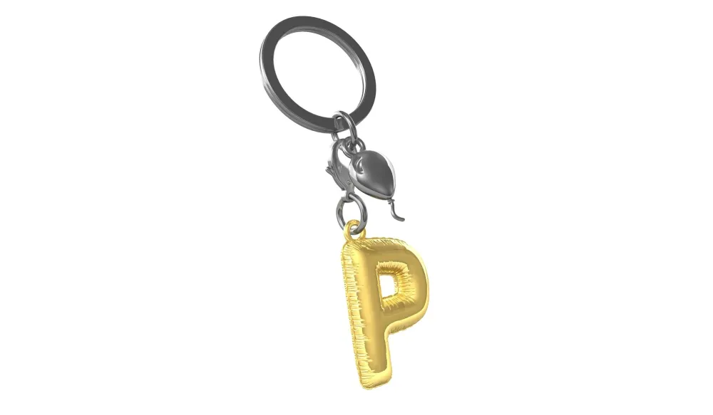 MTM - KLÍČ - písmeno P - Přívěsky na klíče