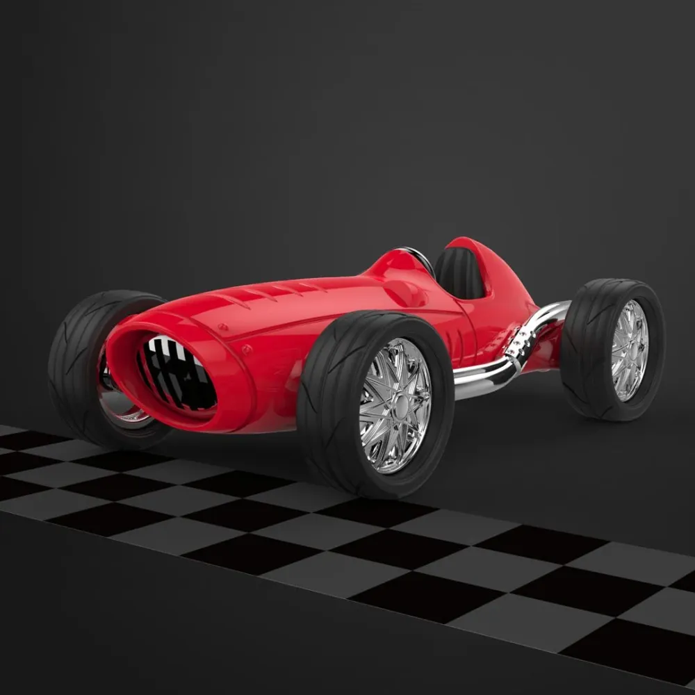 MTM - PŘÍVĚSEK NA KLÍČE - Retro formule červená - Klíčenky