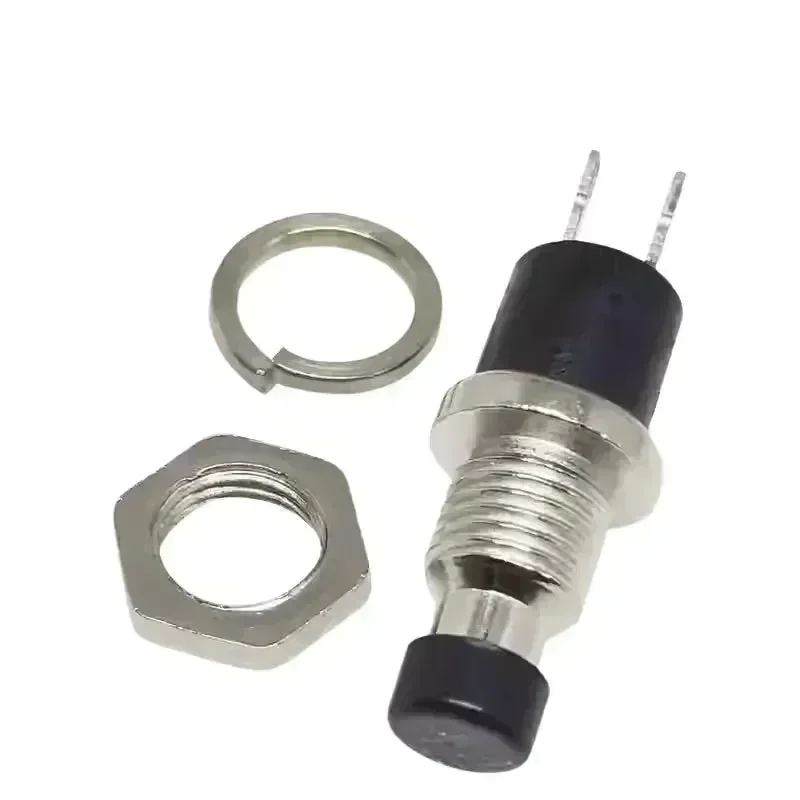 PBS-110/PB05A Netřískací tlačítkový spínač s otvorem 6/7MM, samoobnovovací, 2 kolíky