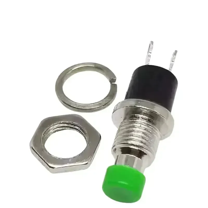 PBS-110/PB05A Netřískací tlačítkový spínač s otvorem 6/7MM, samoobnovovací, 2 kolíky