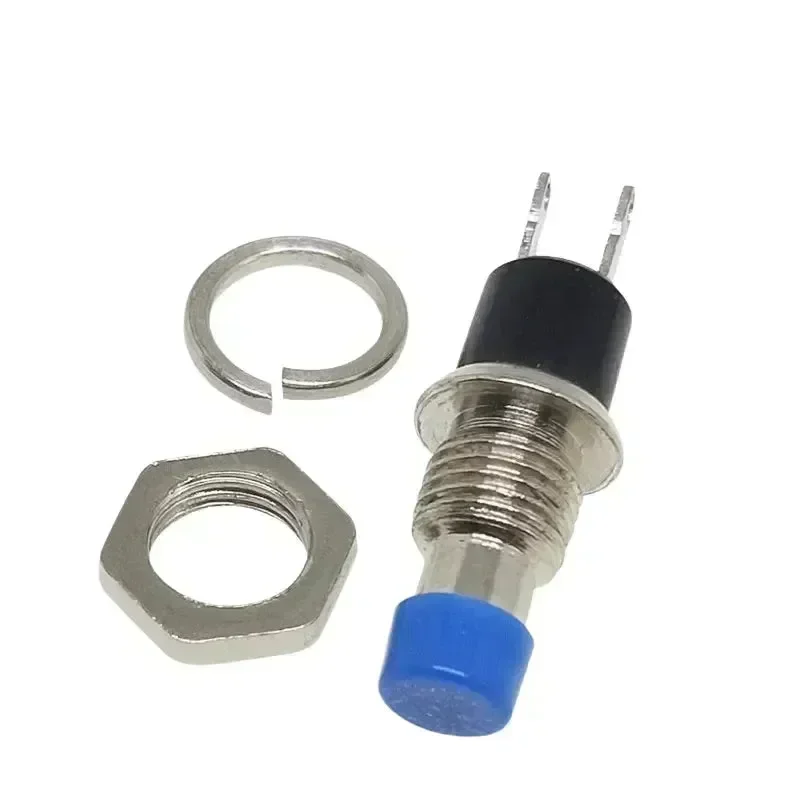 PBS-110/PB05A Netřískací tlačítkový spínač s otvorem 6/7MM, samoobnovovací, 2 kolíky