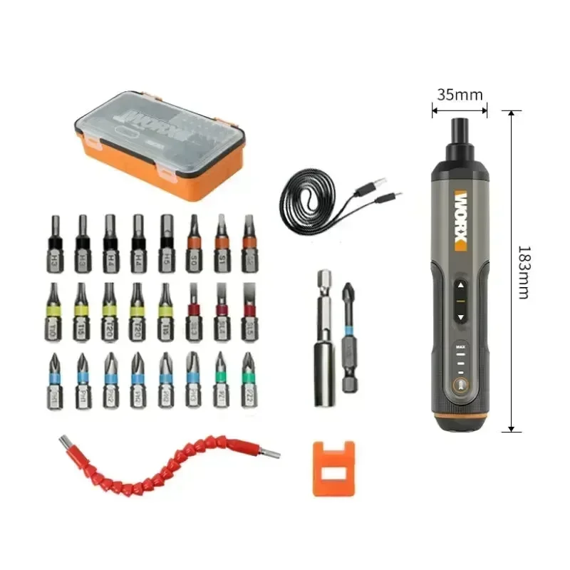 Sada mini elektrických šroubováků Worx WX240 s magnetizérem