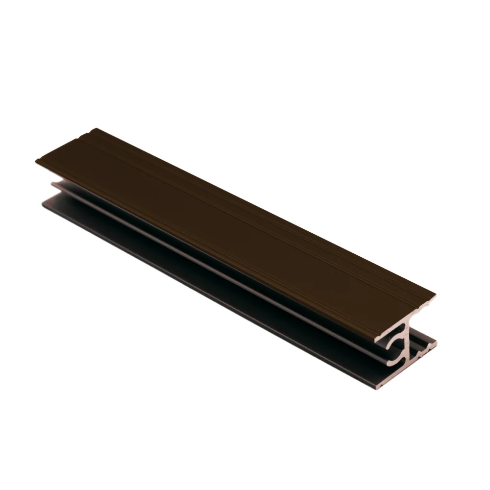 10mm Horní horizontální hliníkový profil 560cm - kognakově anodizovaný