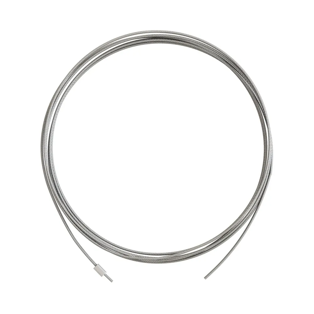 Kabel táhlo z oceli 3 metry s blokovací kuličkou pro závěsy – Ø 1,5 mm (zatížení 25 kg)