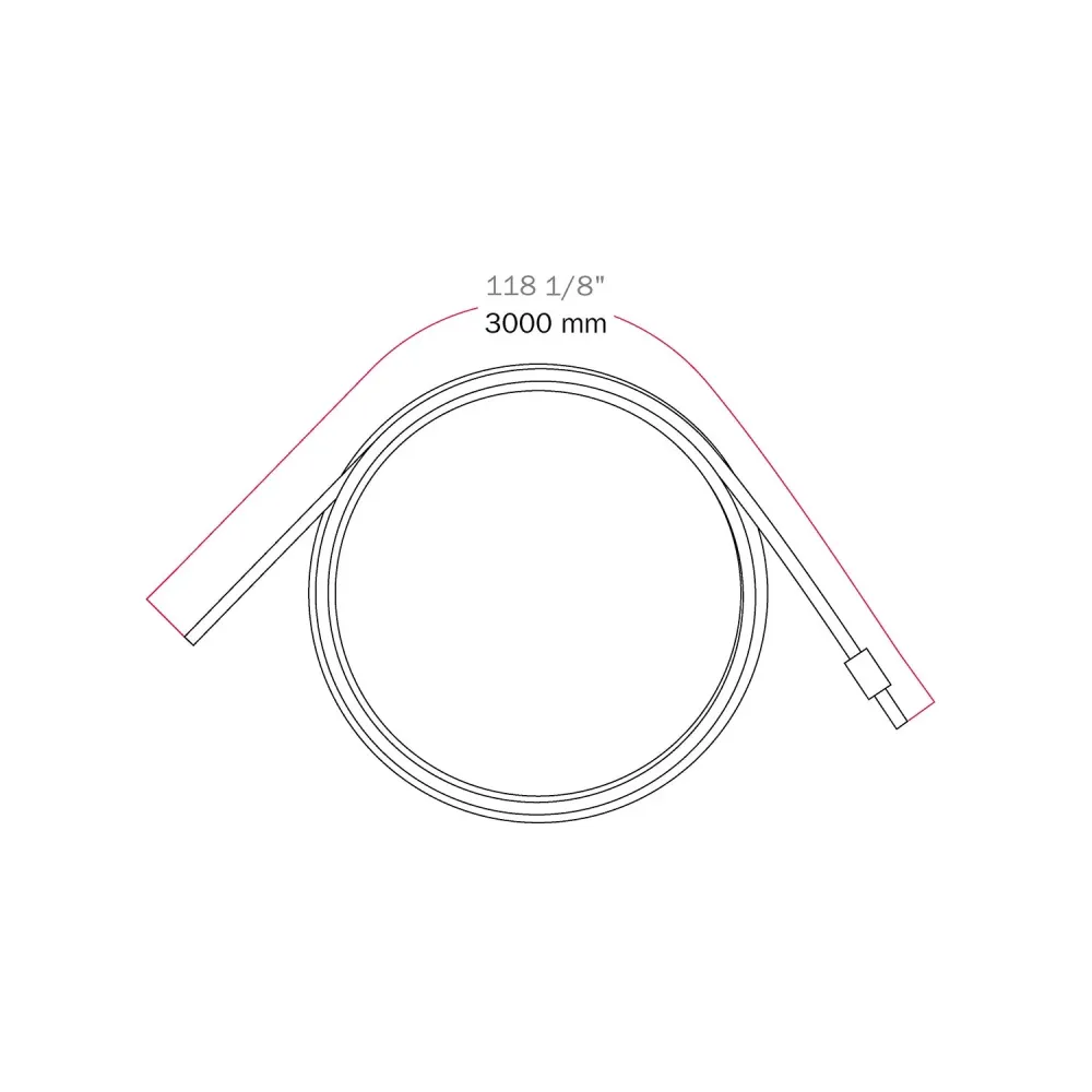 Kabel táhlo z oceli 3 metry s blokovací kuličkou pro závěsy – Ø 1,5 mm (zatížení 25 kg)