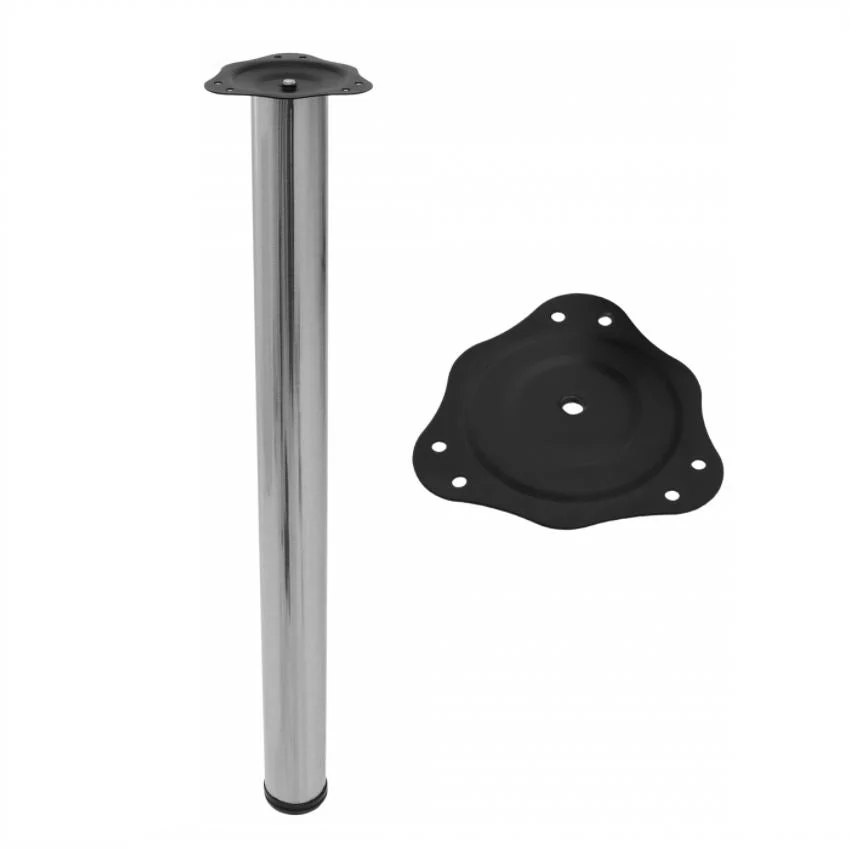 Nastavitelná noha nábytku 710 mm - kartáčovaný nikl