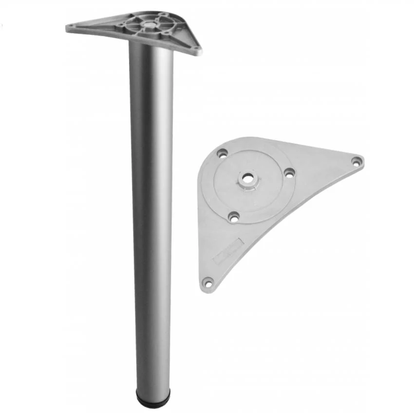 Nastavitelná noha nábytku 710 mm - montážní deska ZnAl - hliník