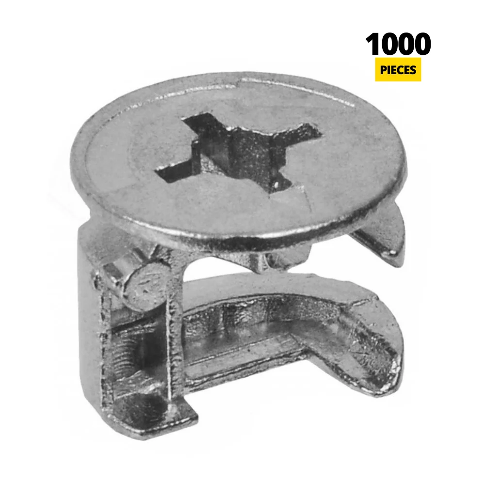 Nábytkový zámek na spojování, průměr 15 mm, =7,5 mm (1000 kusů)