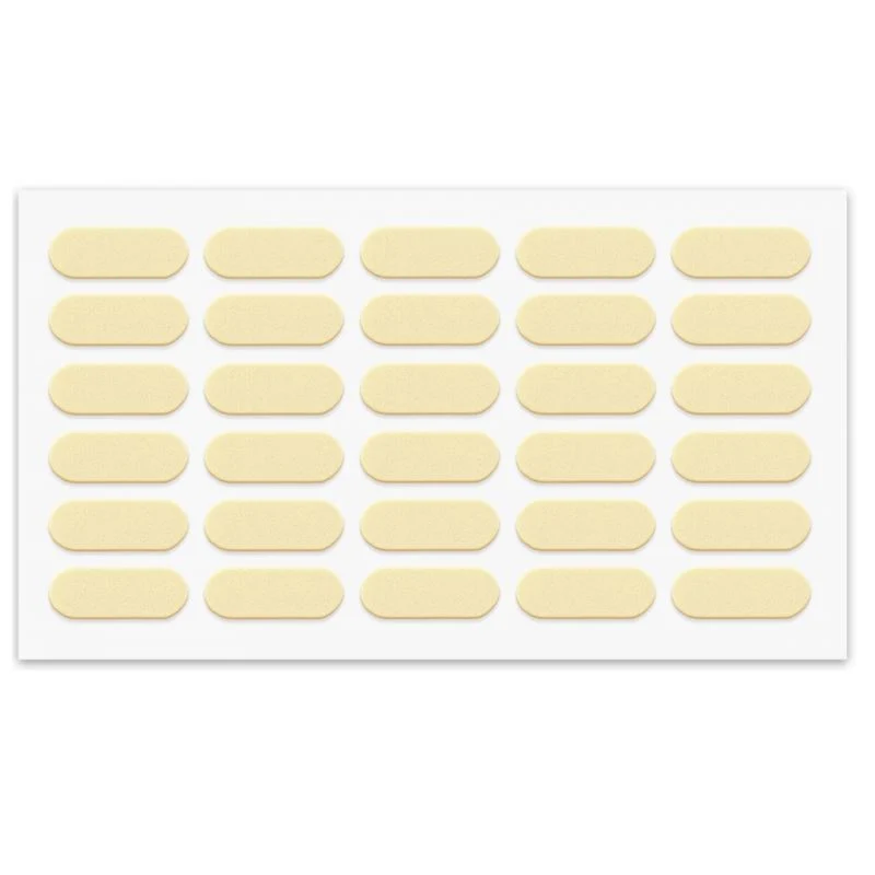 Nárazník na dveře skříně - samolepící - 8x22mm - béžový - 30 kusů