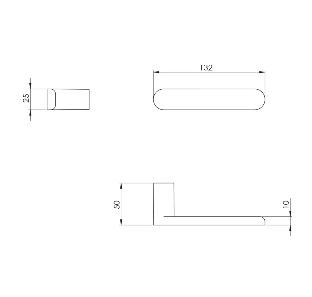 VM - Pure - Minimalistické úchyty bez rozettů