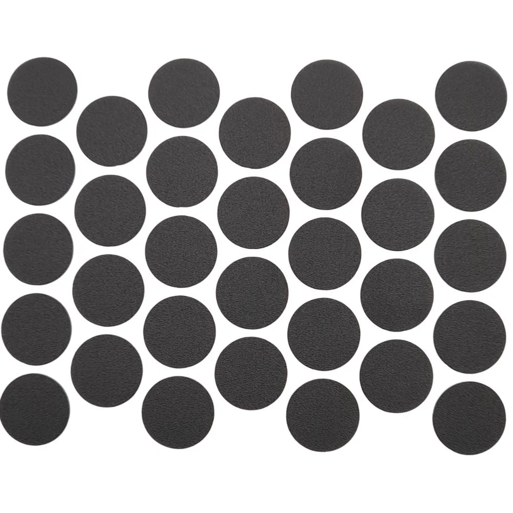 Samolepící krytky na šrouby - černé 18 mm