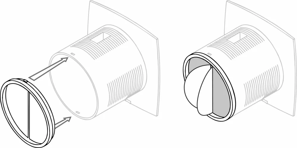 Fólie proti zpětnému tahu pro ventilátor Premium P14