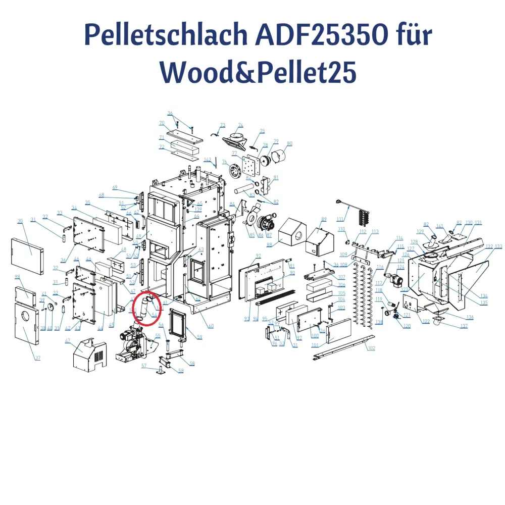 Hadice na pelety pro Attack Wood&Pellet25