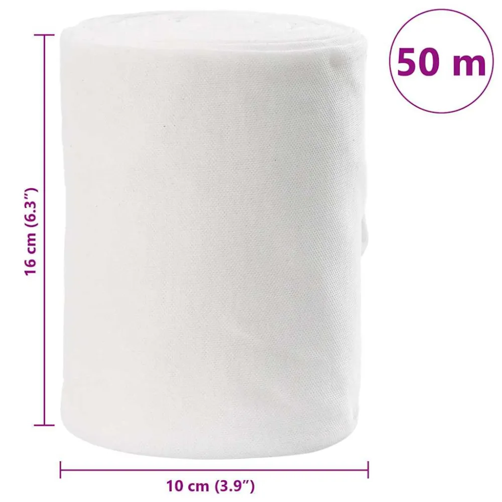 Odtoková Trubka Bílá 16 X 5000 Cm Textil