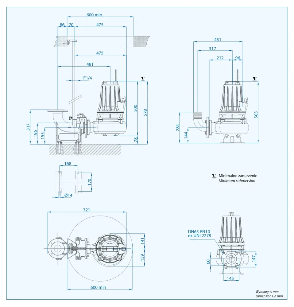 VT 65/4/152 C.344 (2,2 kW, 400 V) Specifické čerpadlo
