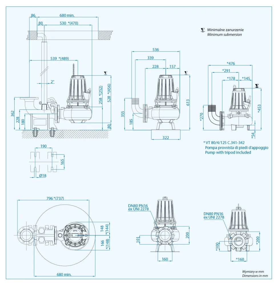 VT 80/2/152 C.346 (3,2 kW, 400 V) Specifické čerpadlo