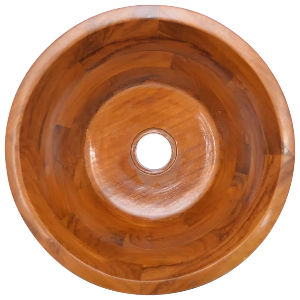 Umývadlo masivní teak φ40 x 20 cm
