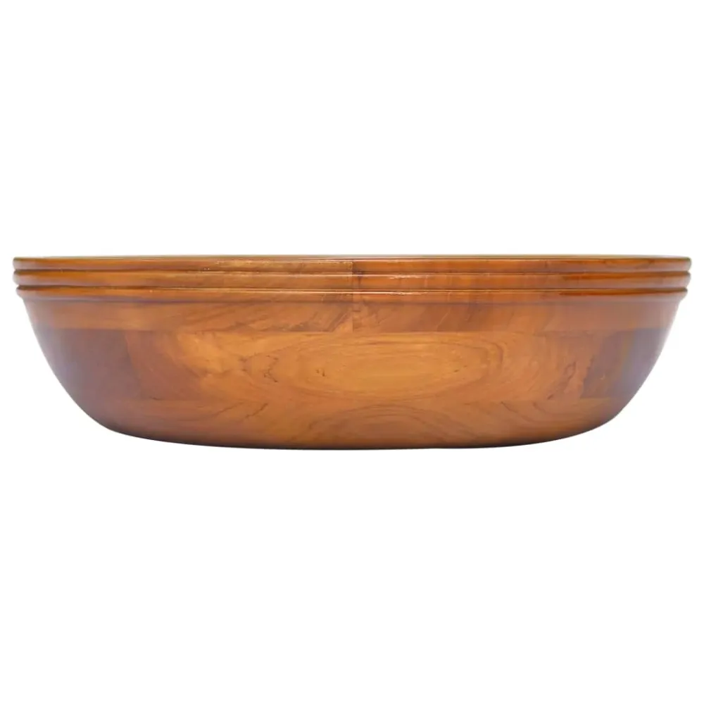 Umývadlo masivní teak φ40 x 10 cm