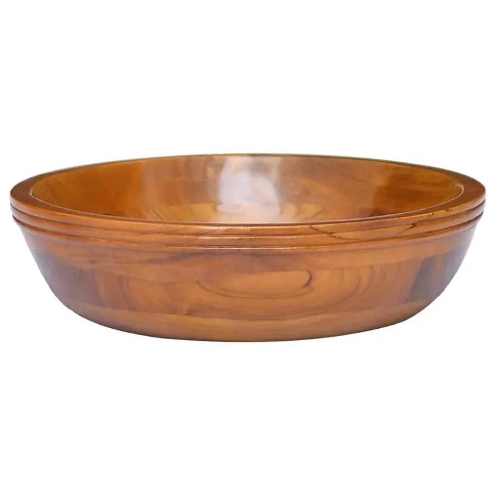 Umývadlo masivní teak φ40 x 10 cm