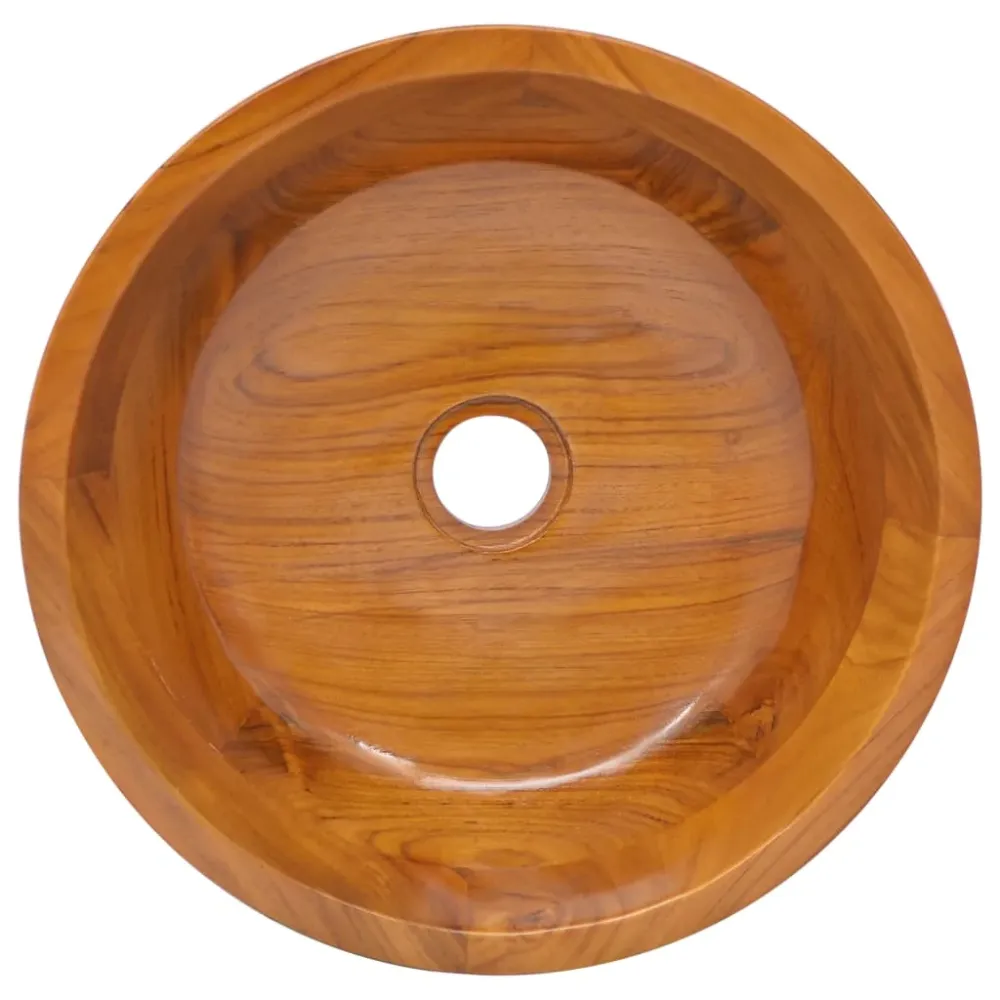 Umývadlo masivní teak φ40 x 10 cm