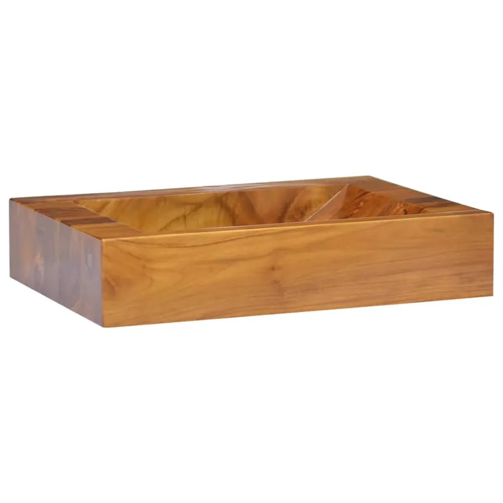 Umyvadlo masivní teak 50 x 35 x 10 cm