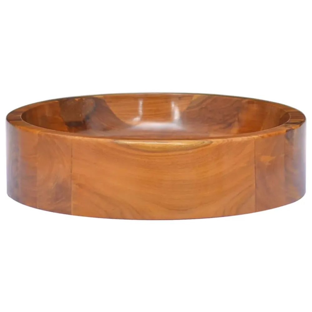 Umyvadlo masivní teak φ40 x 10 cm