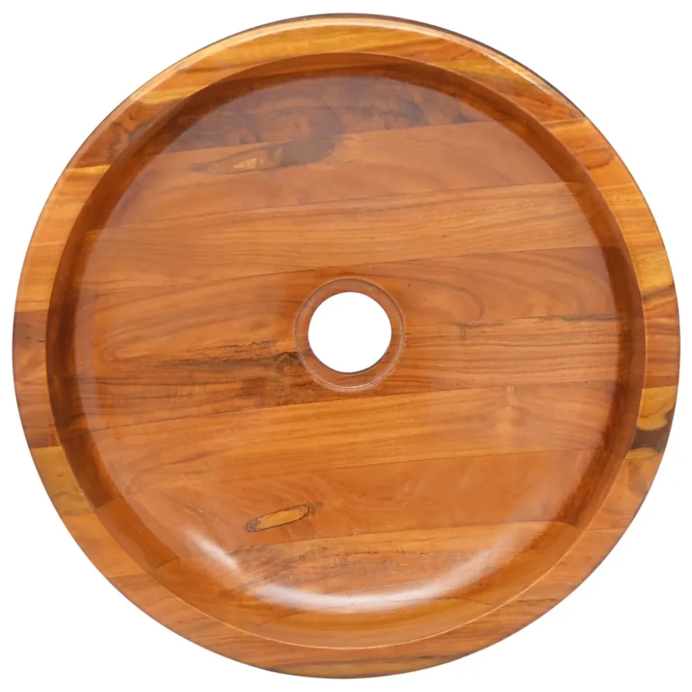 Umyvadlo masivní teak φ40 x 10 cm