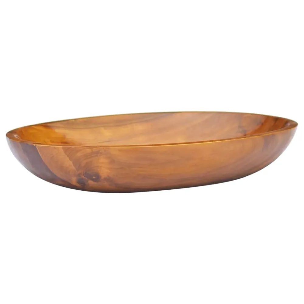 Umyvadlo masivní teak 60 x 40 x 10 cm
