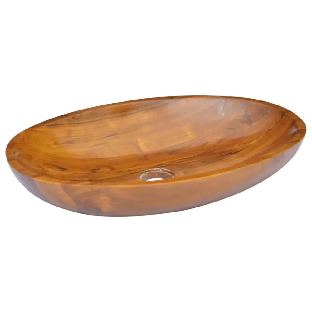 Umyvadlo masivní teak 60 x 40 x 10 cm