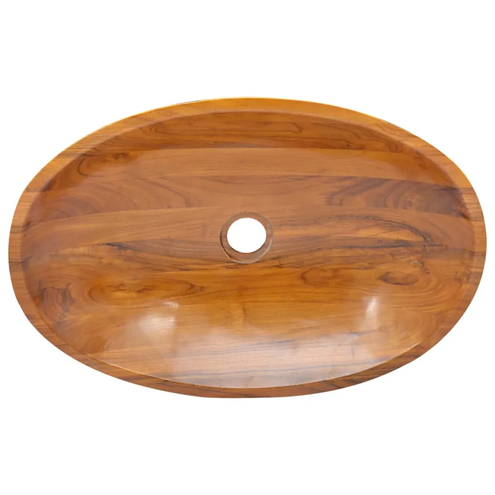 Umyvadlo masivní teak 60 x 40 x 10 cm