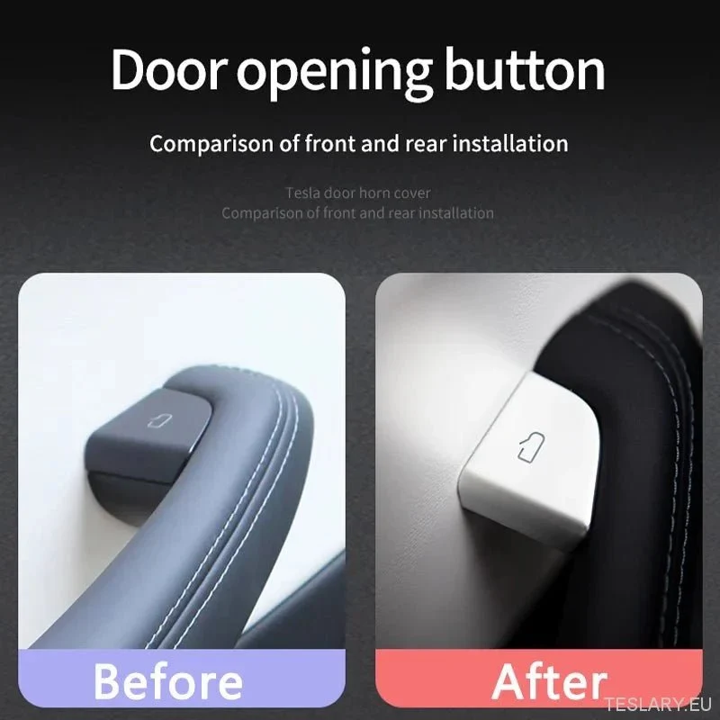Tesla Model 3+ Highland/Model Y Juniper Open Door knoflík kryt oříznutí interiérového chrániče