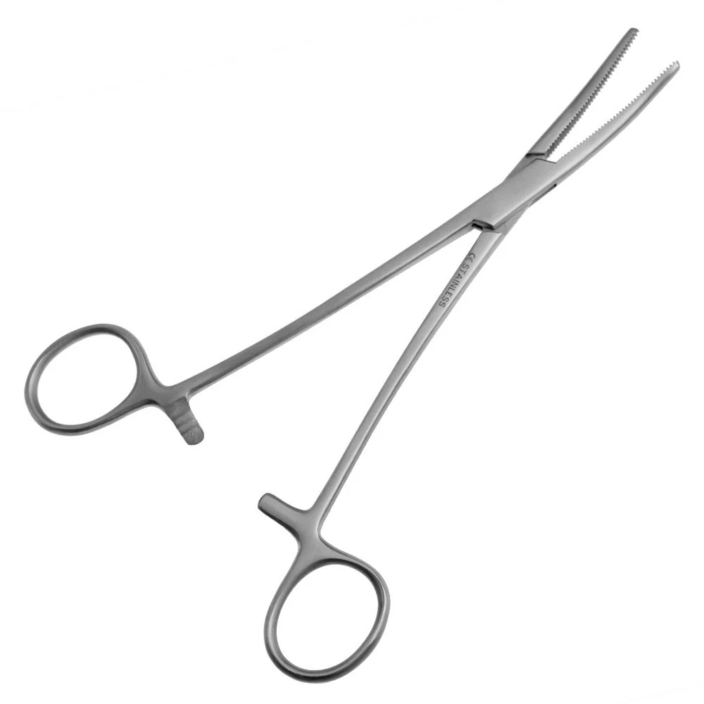Svorka - zahnutá - délka: 18 cm - nerezová ocel