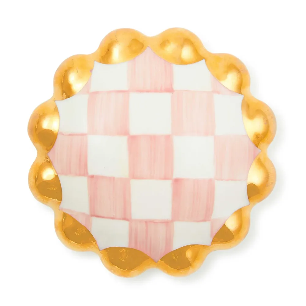 Keramická úchytka Rosy Check od MacKenzie-Childs