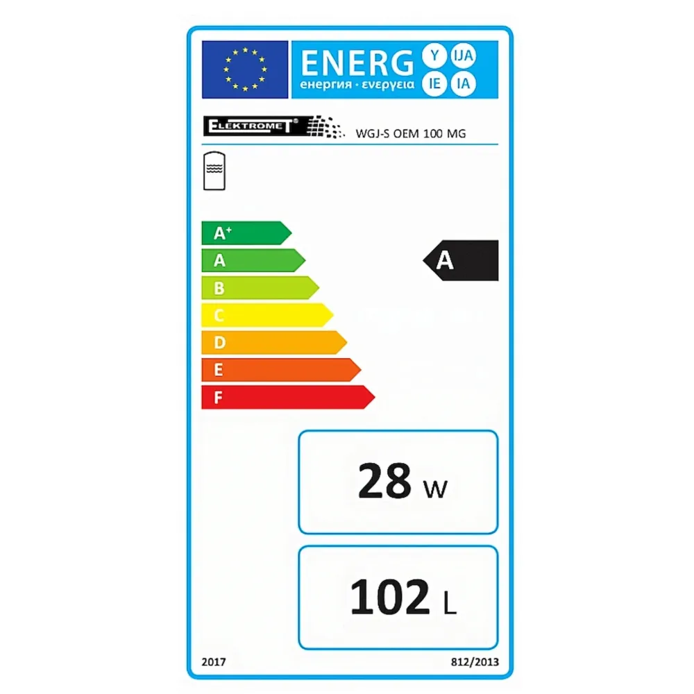 Zásobník teplé vody 100 litrůSMART topné těleso 2 kW s WIFI