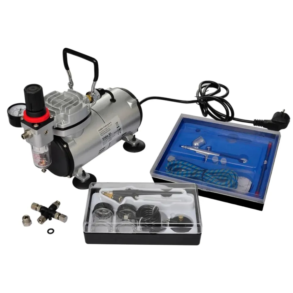 Airbrush Souprava Kompresoru Se 2 Pistolemi