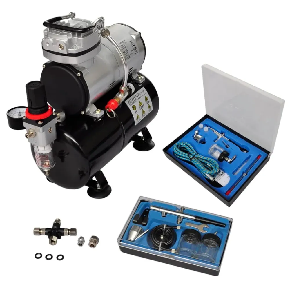 Airbrush Souprava Kompresoru Se 2 Pistolemi