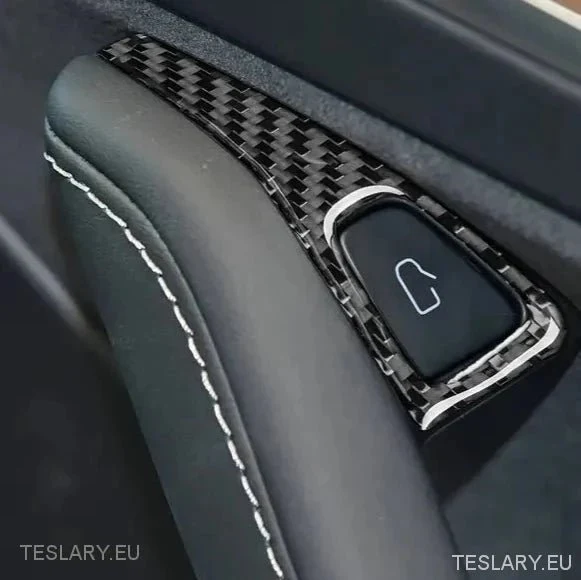 Tesla Model 3/Y Lock Door Lock pro uhlíkové vlákno, obložení interiéru