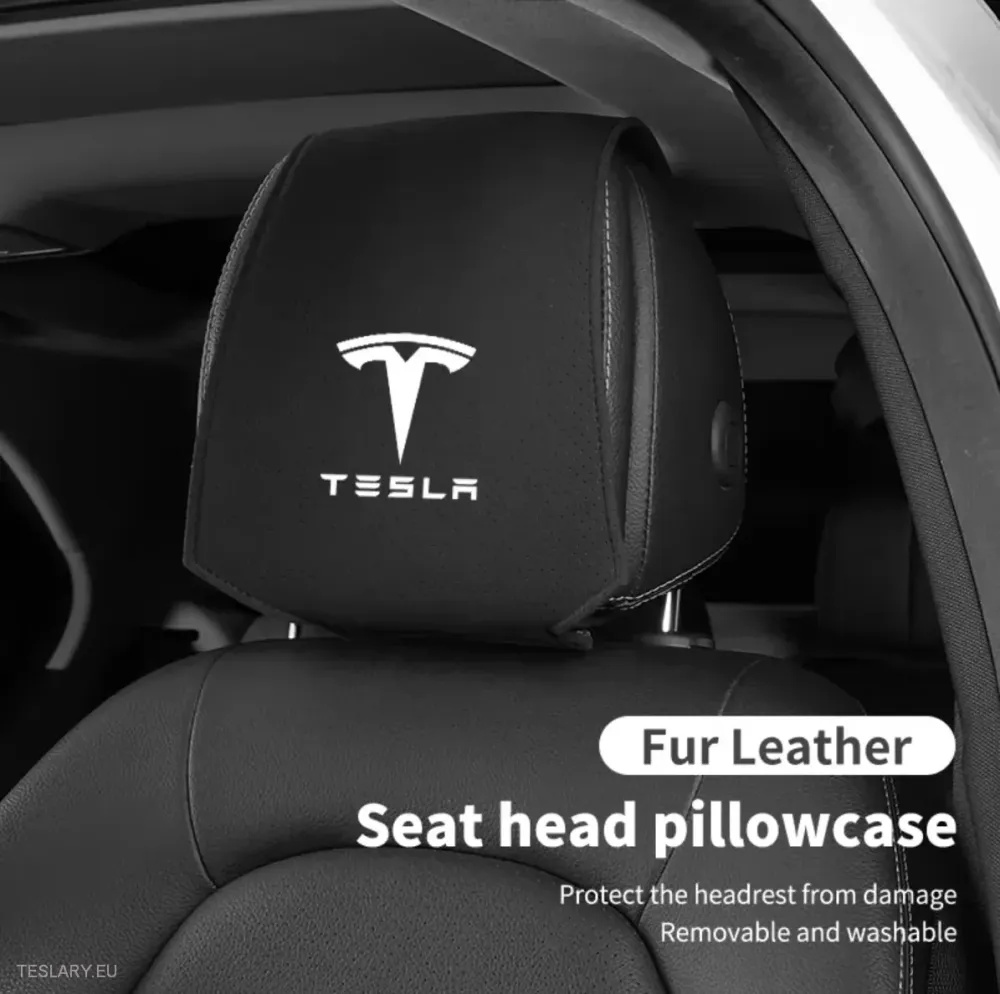 TESLA Hlavní odpočinek kryty s logem pro 3, Y, S X
