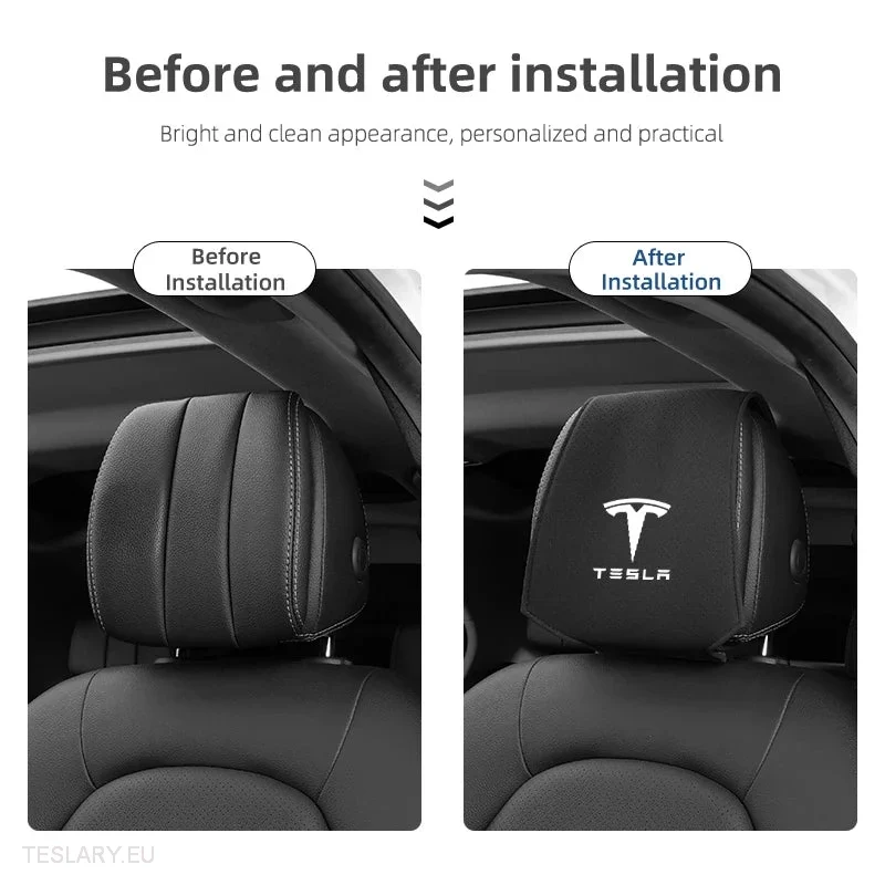 TESLA Hlavní odpočinek kryty s logem pro 3, Y, S X