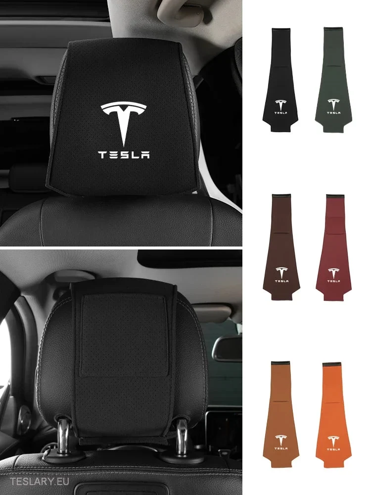 TESLA Hlavní odpočinek kryty s logem pro 3, Y, S X