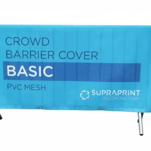 Potah na zahrazovací bariéru – síťované PVC – 200 × 80 cm – s vlastním potiskem