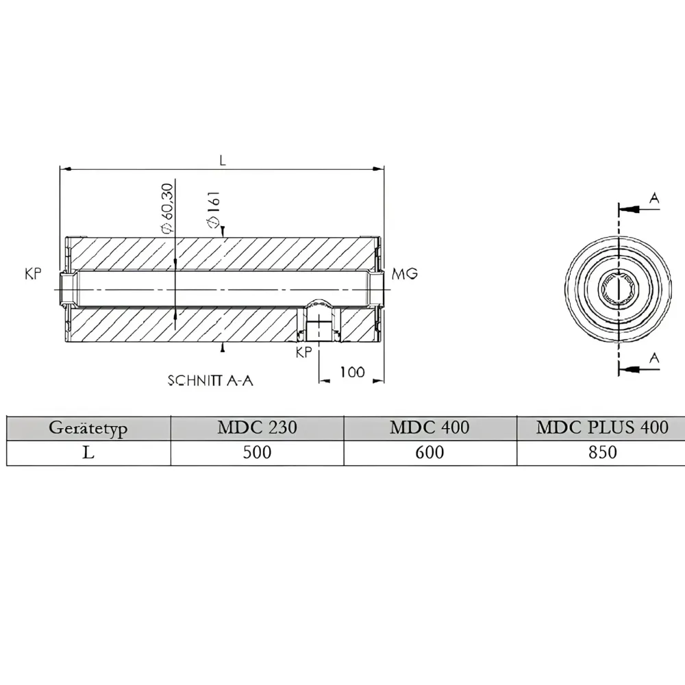 Nouzový průtokový ohřívač vody 1 1/2" Topný modul MDC 400 FV