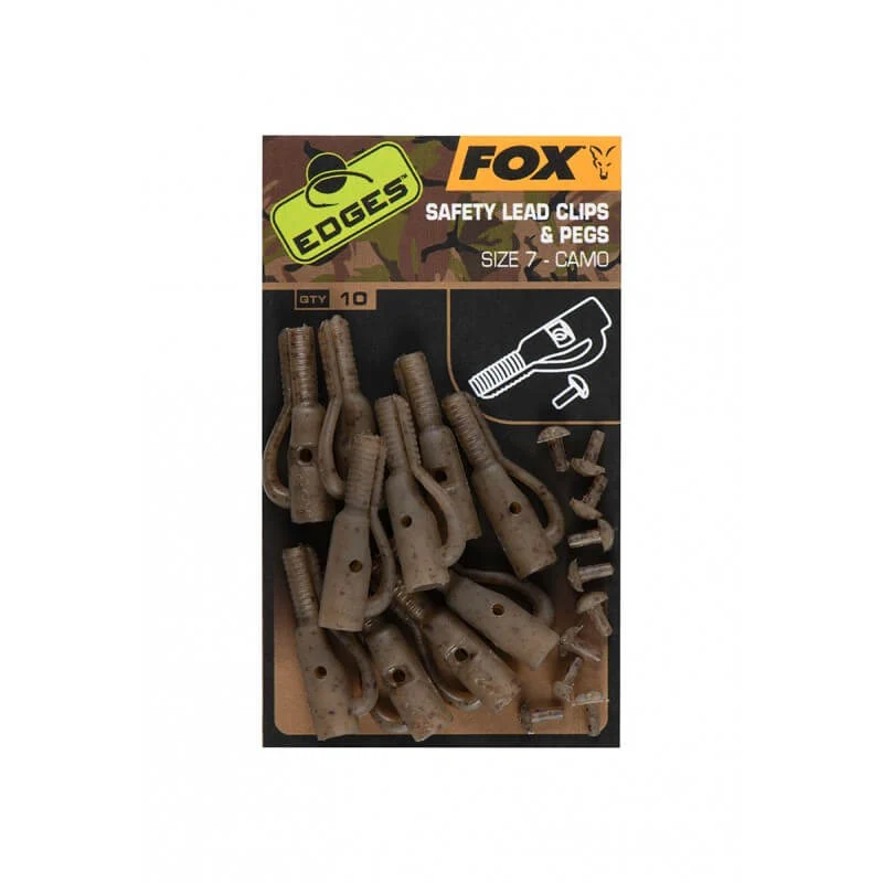 Bezpečnostní klip na olovo se zátkou Fox Kamufláž 7
