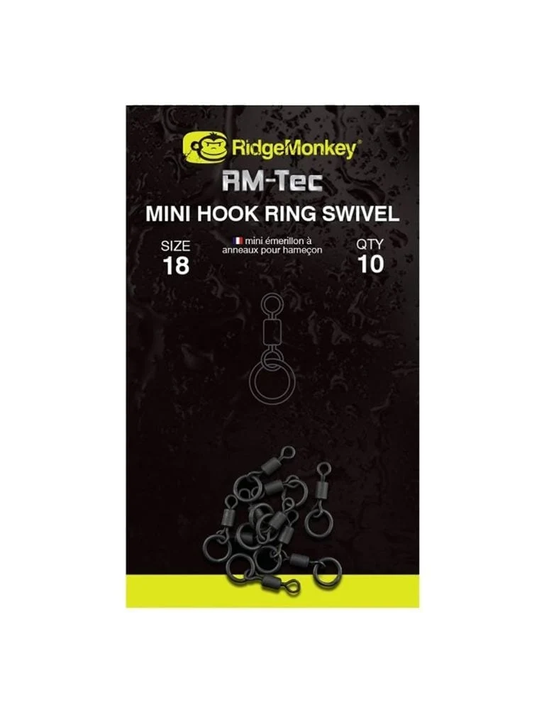 Otočný kroužek s mini háčkem Ridge Monkey 18