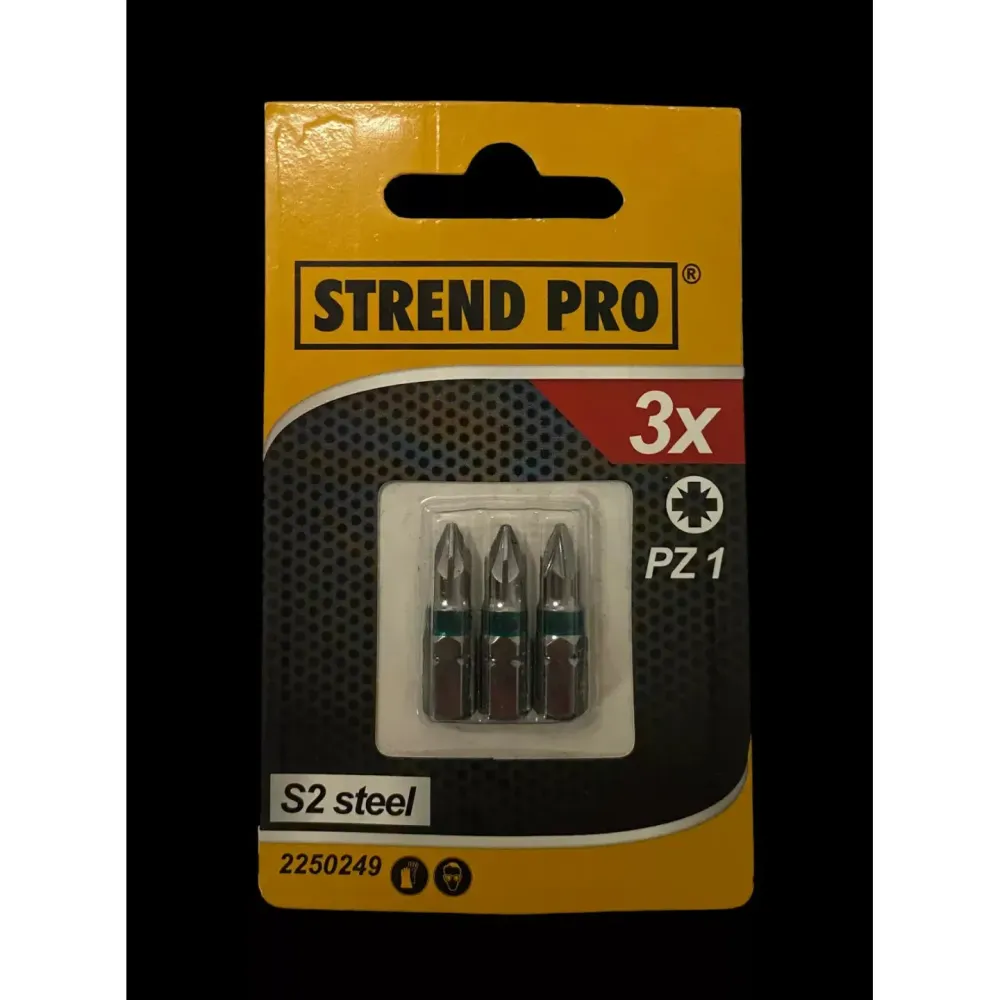Bit S2 křížový PZ1 náhradní díl Strend Pro sada 3 ks