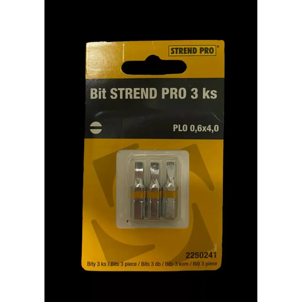 Bit Strend Pro S2 určený pro šroubování do aku vrtaček sada 3 ks 06x40 mm